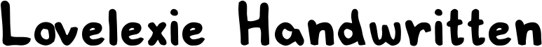 Lovelexie Handwritten Font