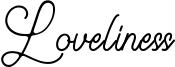 Loveliness Font