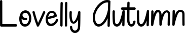 Lovelly Autumn Font