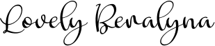Lovely Beralyna Font