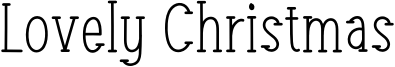 Lovely Christmas Font