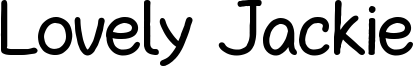 Lovely Jackie Font