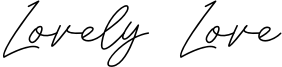 Lovely Love Font