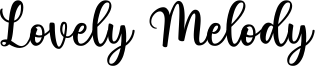 Lovely Melody Font