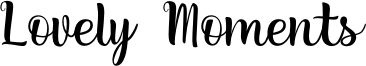 Lovely Moments Font