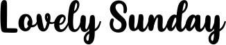 Lovely Sunday Font