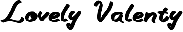 Lovely Valenty Font