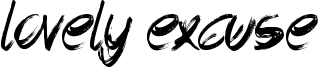 Lovely Excuse Font