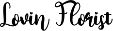 Lovin Florist Font