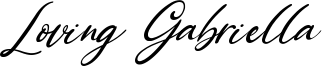 Loving Gabriella Font