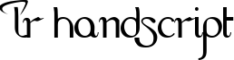 LR HandScript Font