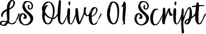 LS Olive 01 Script Font