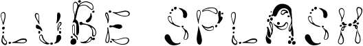 Lube Splash Font