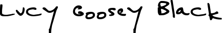Lucy Goosey Black Font