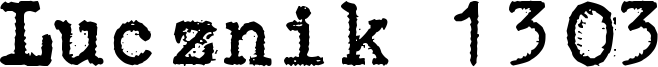 Lucznik 1303 Font