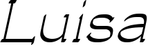 Luisa Italic.ttf