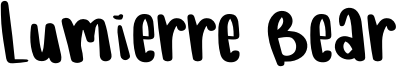 Lumierre Bear Font