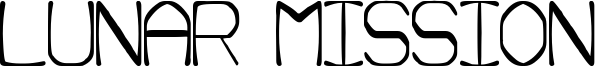 Lunar Mission Font