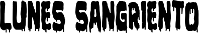 Lunes Sangriento Font