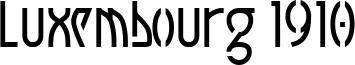Luxembourg 1910 Font