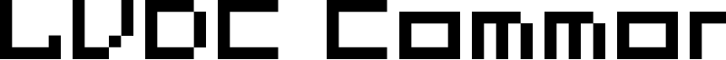 LVDC Common Pix2 Font