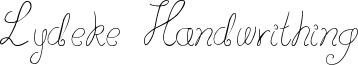Lydeke Handwrithing Font