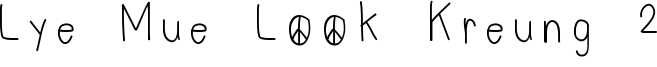 Lye Mue Look Kreung 2 Font