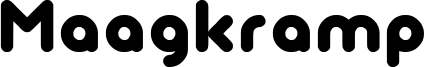Maagkramp Font