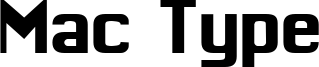 Mac Type Font