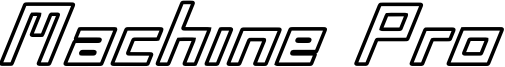 Machine Pro Font