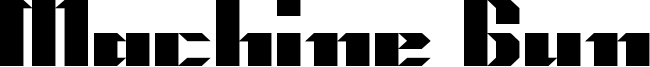 Machine Gun Font