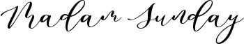 Madam Sunday Font