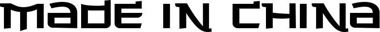 Made in China Font