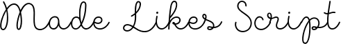 Made Likes Script Font