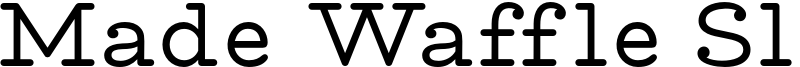 Made Waffle Slab Font
