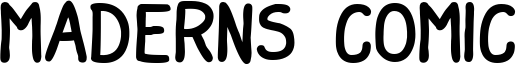 Maderns Comic Font