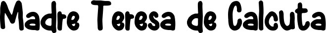 Madre Teresa de Calcuta Font