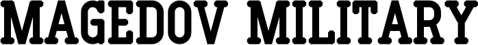 Magedov Military Font