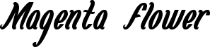 Magenta Flower Font