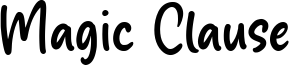Magic Clause Font