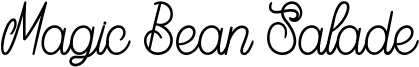 Magic Bean Salade Font