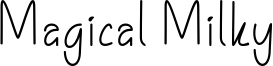Magical Milky Font