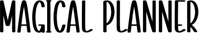 Magical Planner Font