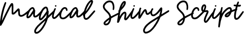Magical Shiny Script Font
