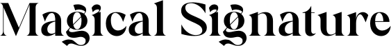 Magical Signature Font