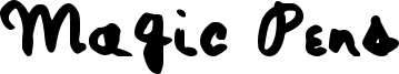 Magic Pens Font