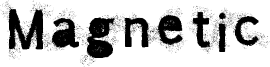 Magnetic Font