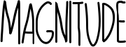 Magnitude Font