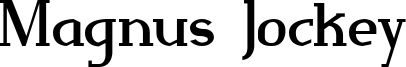 Magnus Jockey Font