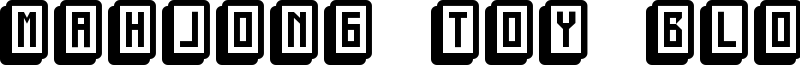 Mahjong Toy Block Font